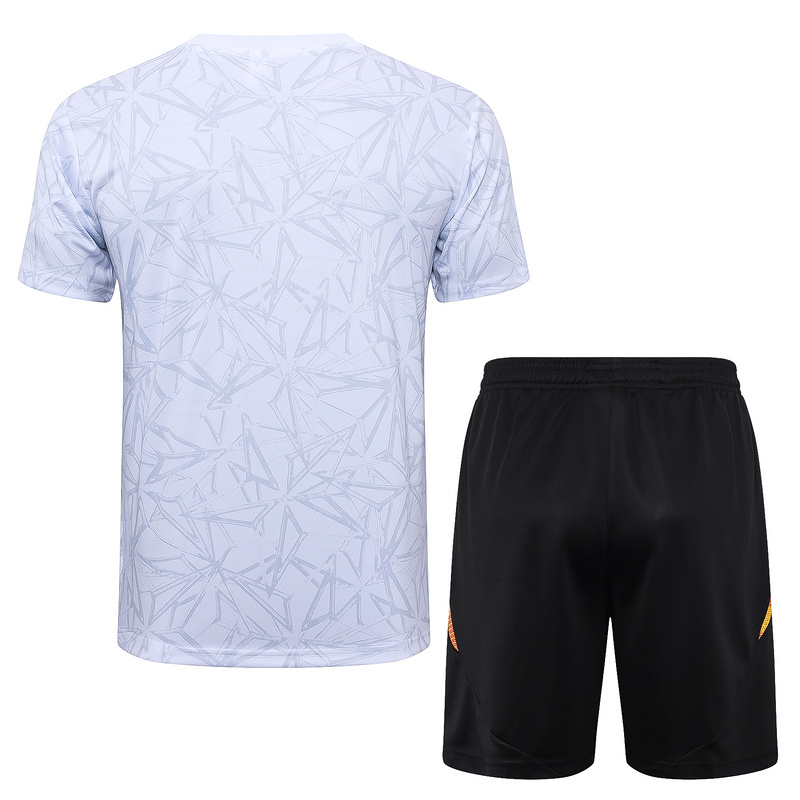 24/25 Real Madrid White Training Set Shirt and Shorts