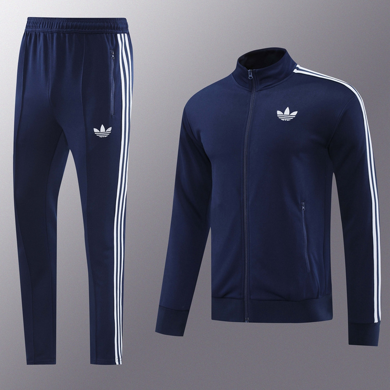 2024 Adidas Royal Blue Jacket Training Suit Set Football Team Shirt Sports Fashion