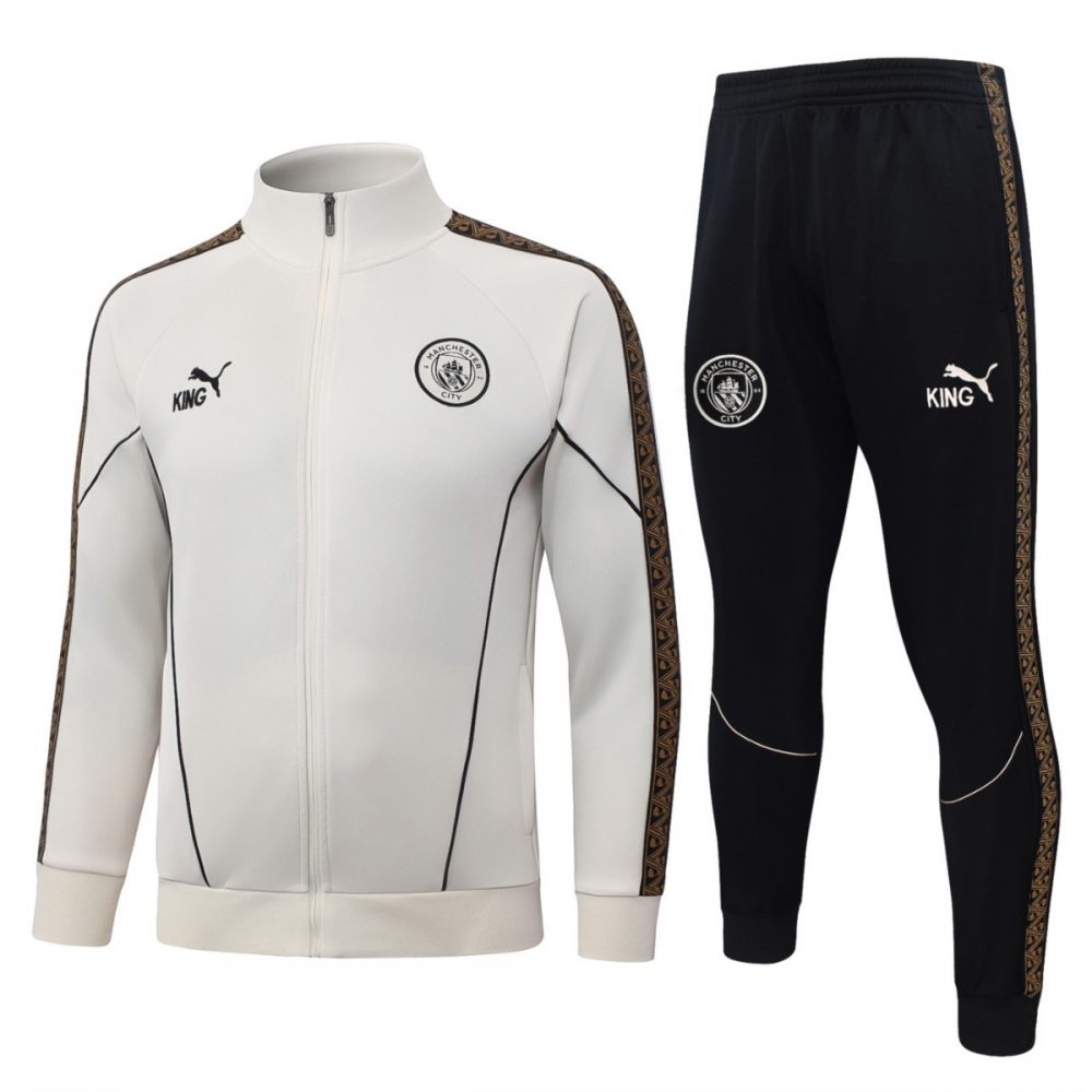 2026 Manchester City Beige Jacket Training Suit Set