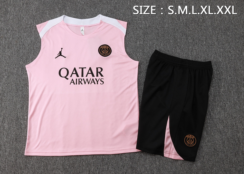 24/25 PSG Pink Training Set Shirt and Shorts
