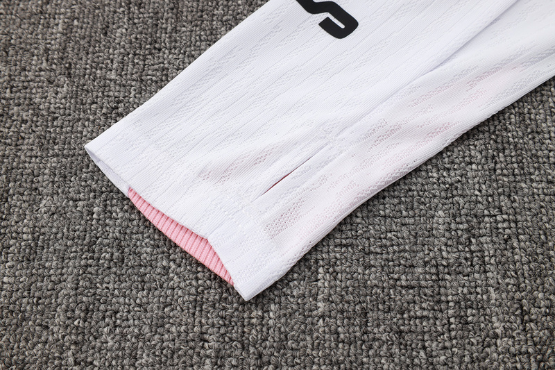 24/25 Paris White Long-sleeved half-pull training kit Football team kit