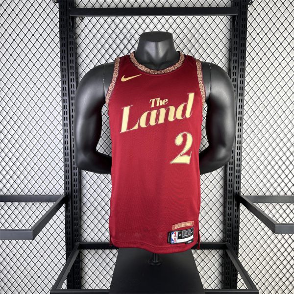 NBA Cleverland Cavaliers 2024 Round Neck Red jersey IRVING#2 S-XXL