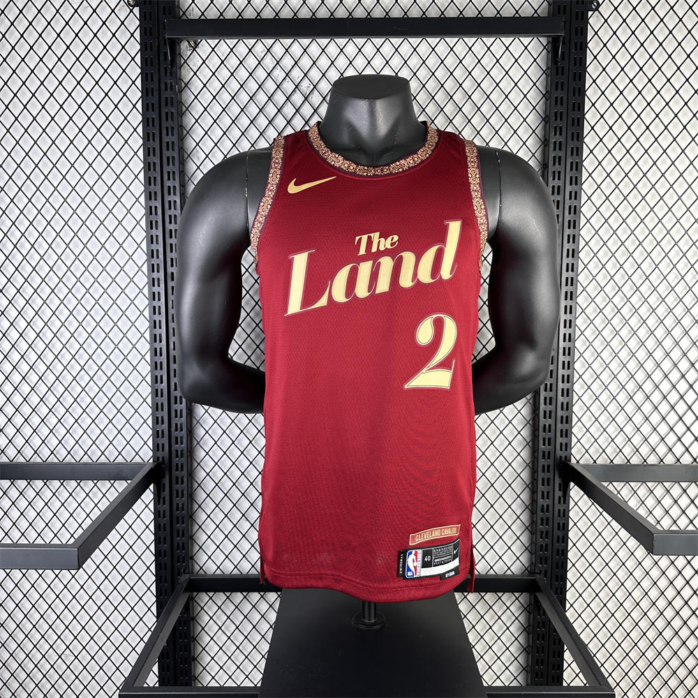 NBA Cleverland Cavaliers 2024 Round Neck Red jersey IRVING#2 S-XXL