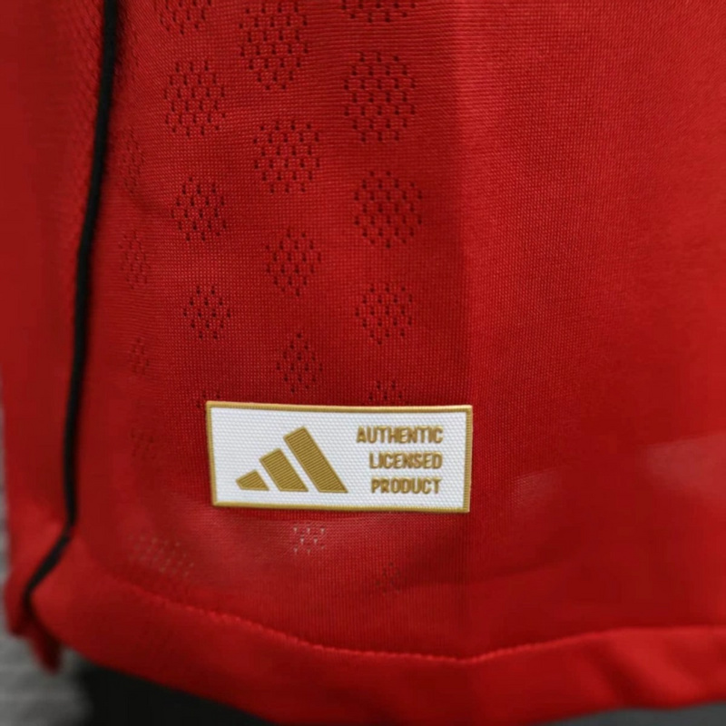 2025/26 Manchester United Home Long Sleeve Jersey Player Version