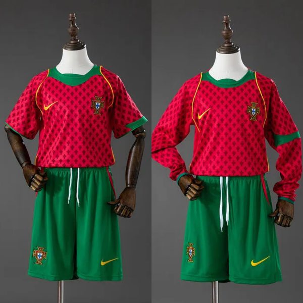 Retro Portugal 2004 Home Kid Kits