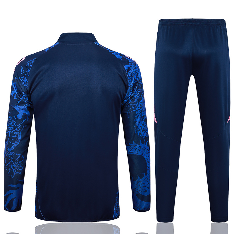 2024/25 Real Madrid Royal blue Jacket Training Suit Set Football Team Shirt Sports Fashion