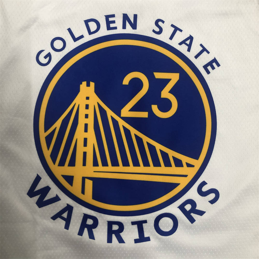 NBA Golden State Warriors V-Neck White Jersey GREEN#23 S-XXL