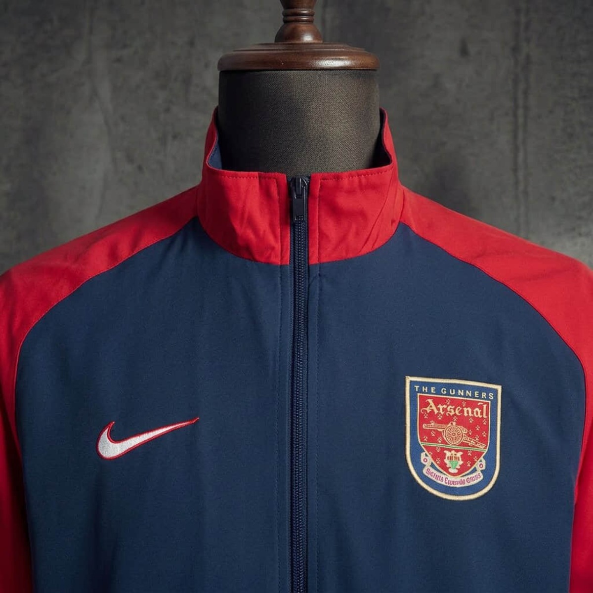 1998/99 Vintage Style Asenal Jacket Windbreaker Sport Unifom