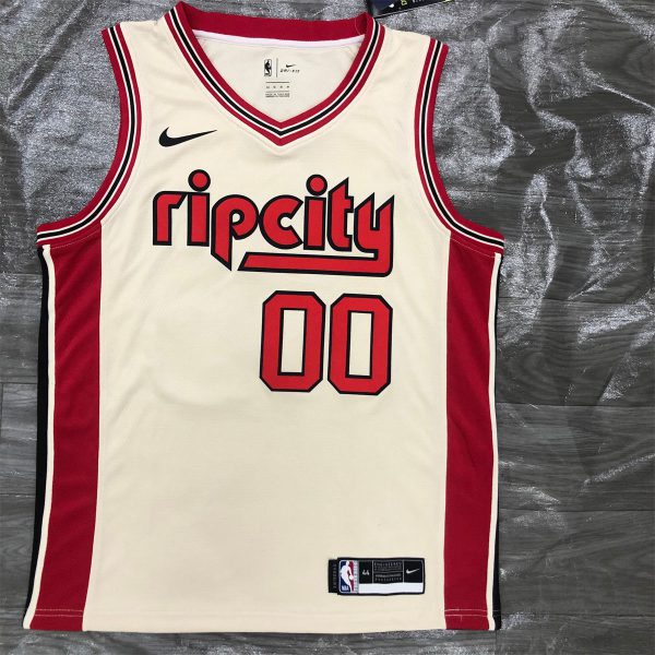 NBA Portland Trail Blazers V-Neck White Jersey ANTHONY#00 S-XXL