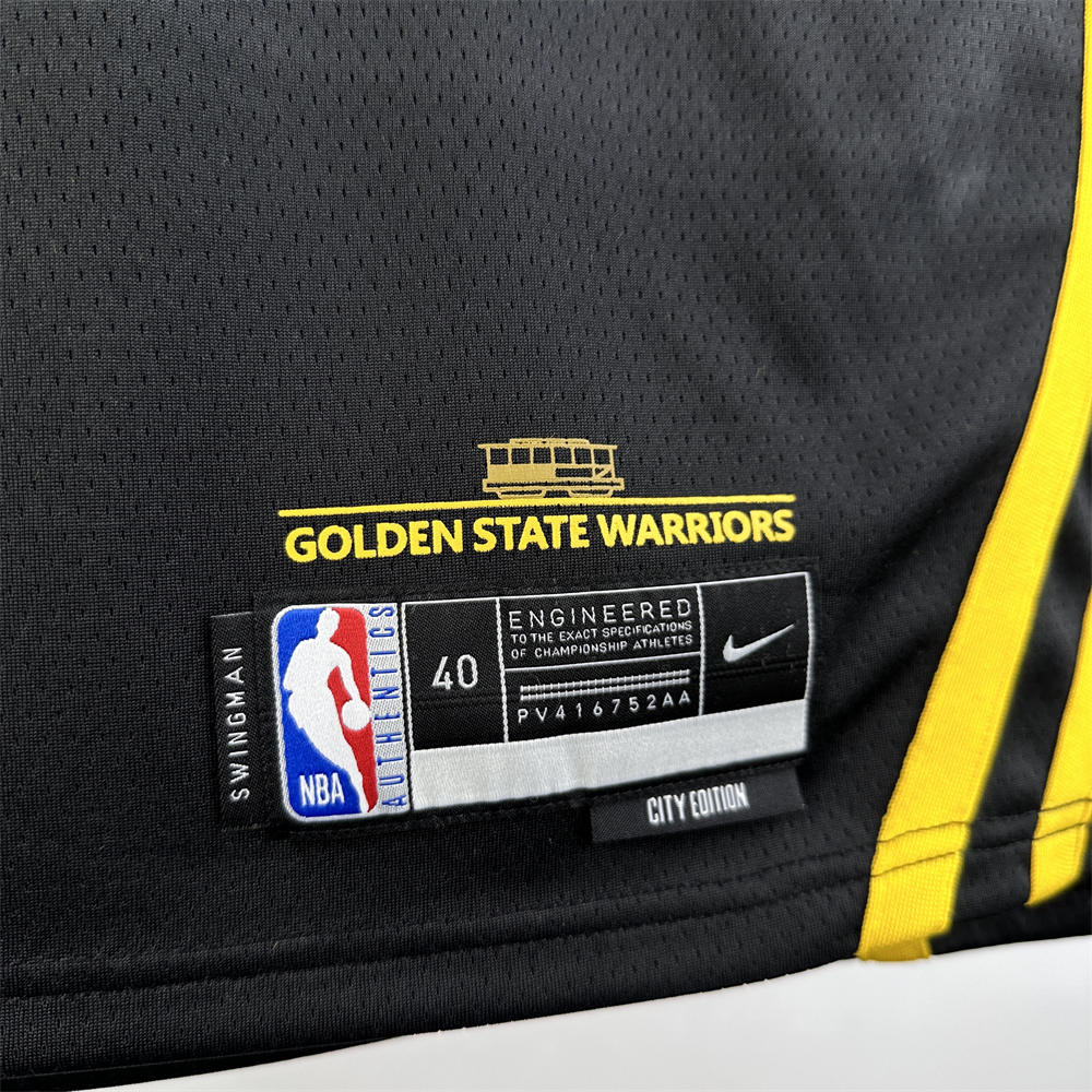 NBA Golden State Warriors 2024 V-Neck City Edition Black Jersey CURRY#30 S-XXL