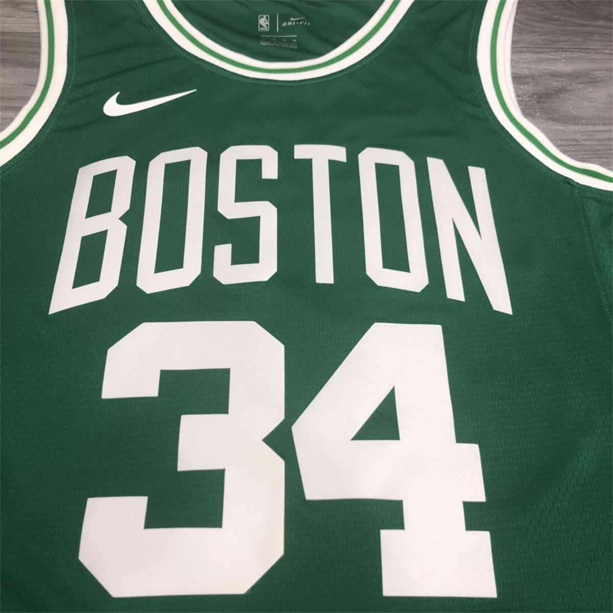 NBA Boston Celtics round neck Retro Green Jersey Pierce#34 S-XXL