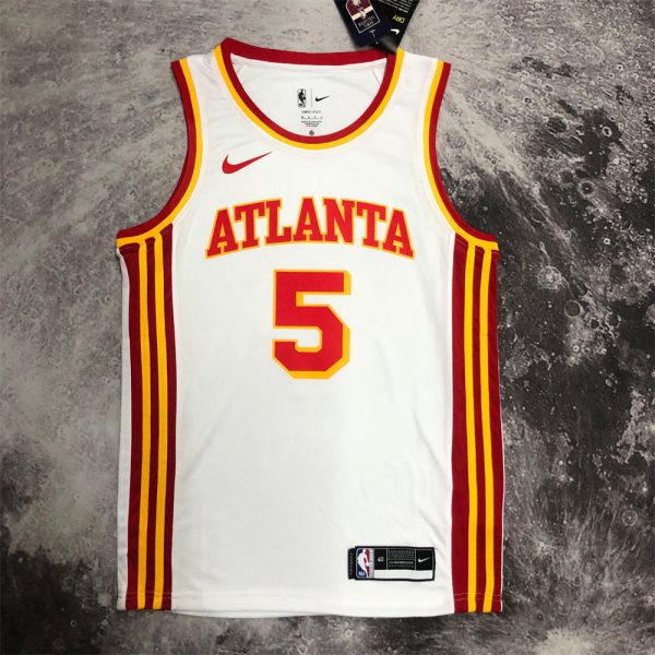 NBA Altanta Hawks Round Neck White Jersey MURRAY#5 S-XXL