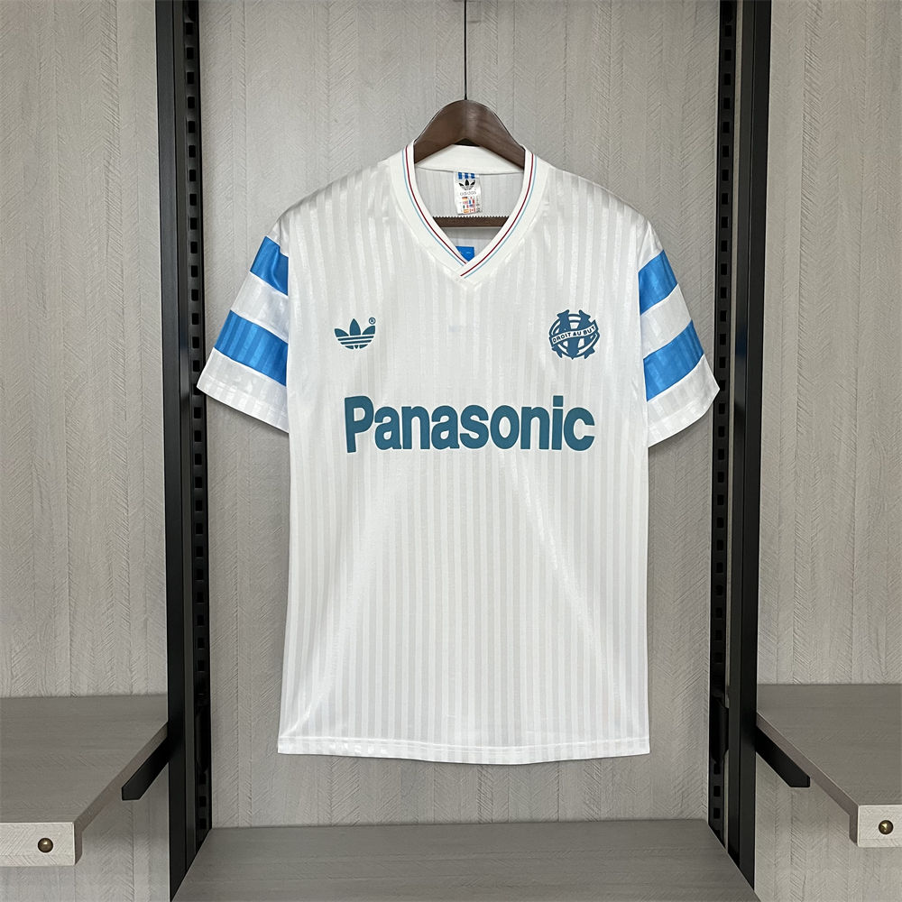 Retro Marseille 1990 Home jersey Fan Version
