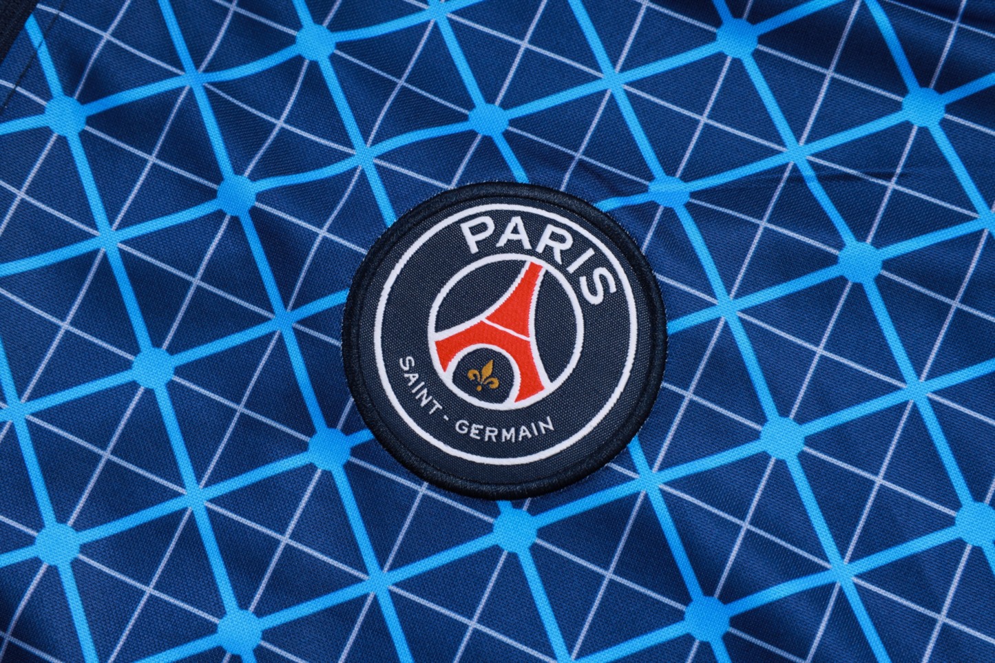 202526 Paris royal blue Long-sleeved half-pull training kit Football team kit