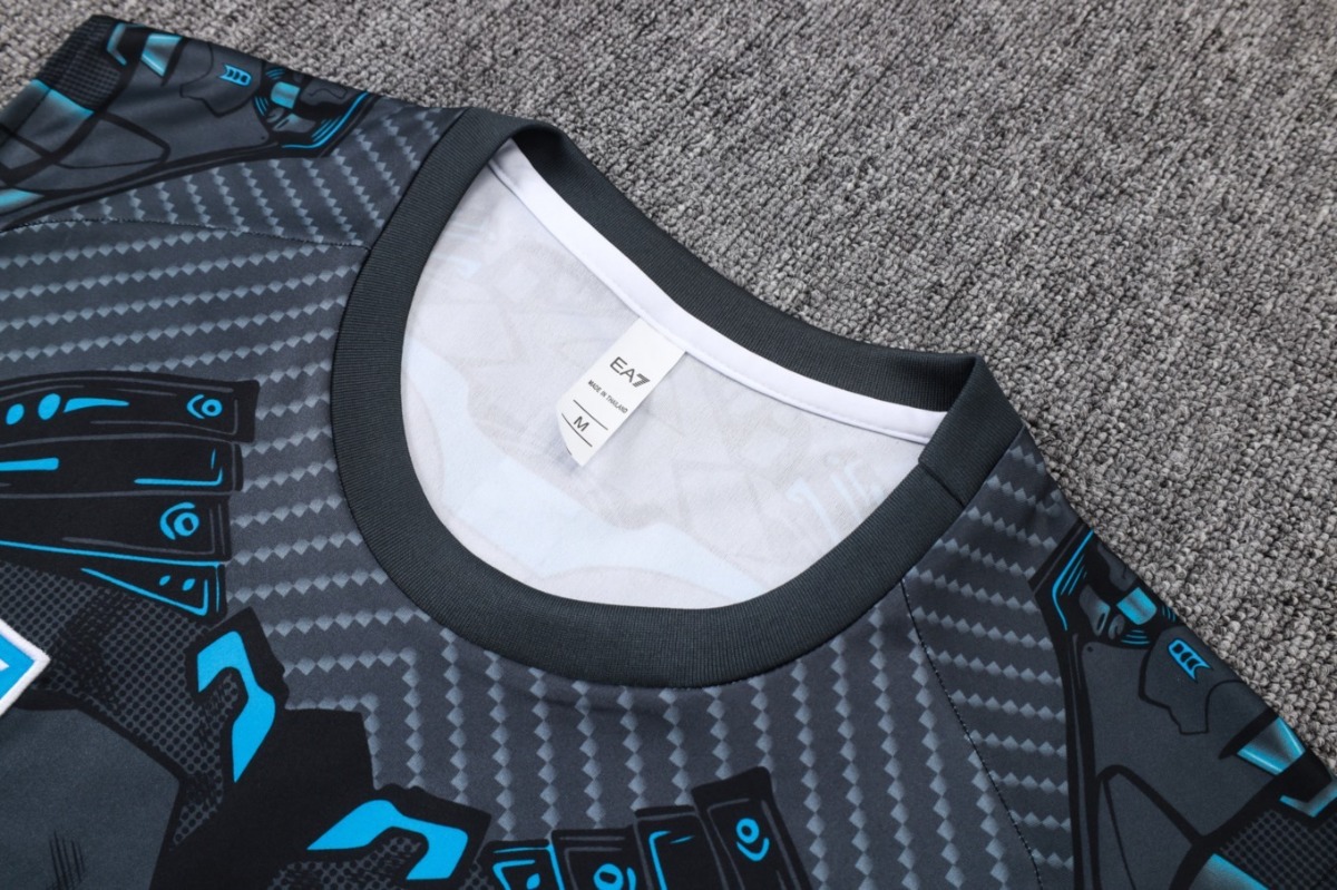 2026 Naples Charcoal gray Training Set Shirt and Shorts