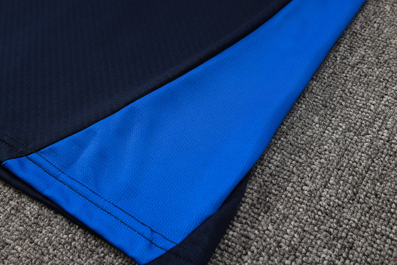24/25 Marseilles Royal blue Long-sleeved half-pull training kit Football team kit