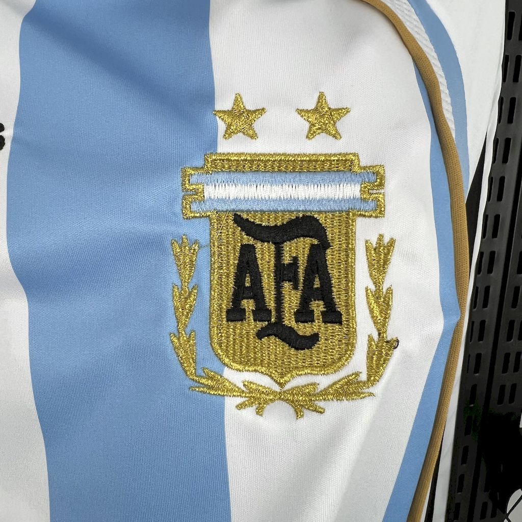 Retro Argentina 06/07 World Cup Home Long Sleeve jersey Fan Version
