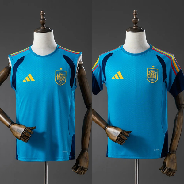 2026 Spain Training Blue Jersey Fan Version