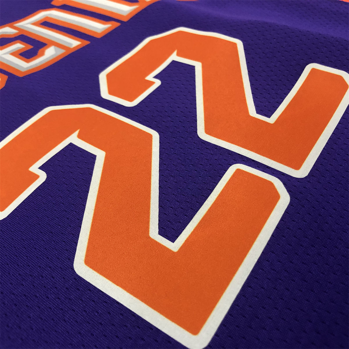NBA Phoenix Suns V-Neck Purple jersey AYTON#22 S-XXL