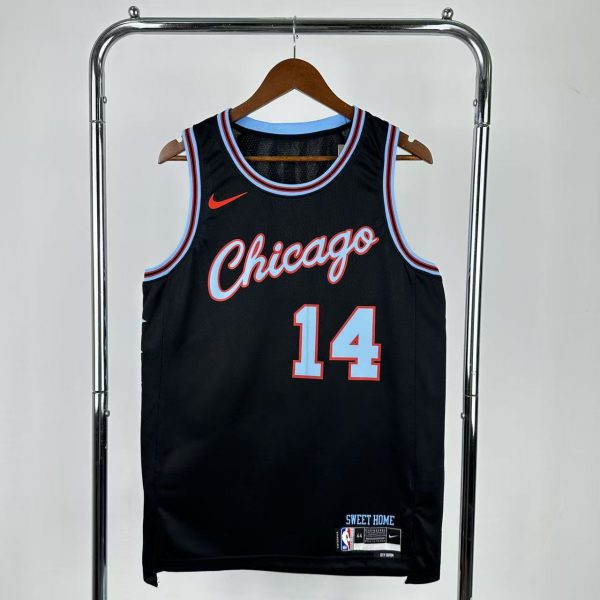 NBA Chicago Bulls 2026 City Edition Black Jersey BUZELIS#14