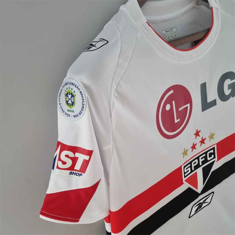 Retro 2006 sao paulo home jersey Fan Version