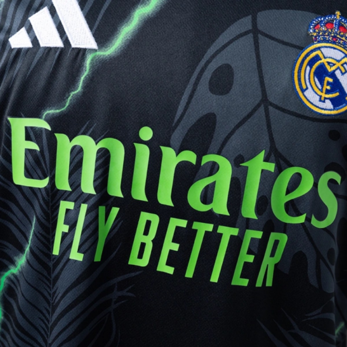 2025/26 Real Madrid Black and Green Special Edition jersey Fan version