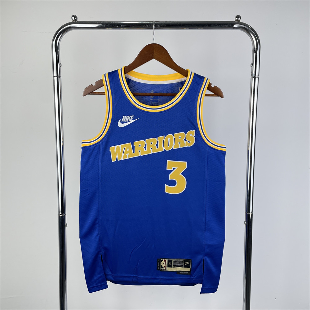 NBA Golden State Warriors Round Neck Blue Jersey PAUL#3 S-XXL