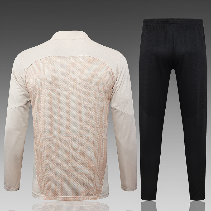 24/25 AC Milan Apricot Long-sleeved half-pull training kit Football team kit