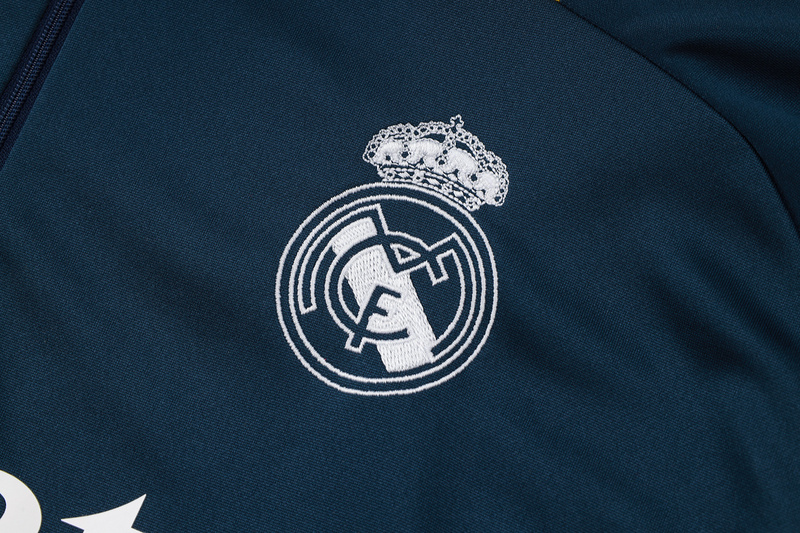 24/25 Real Madrid Royal blue Long-sleeved half-pull training kit Football team kit