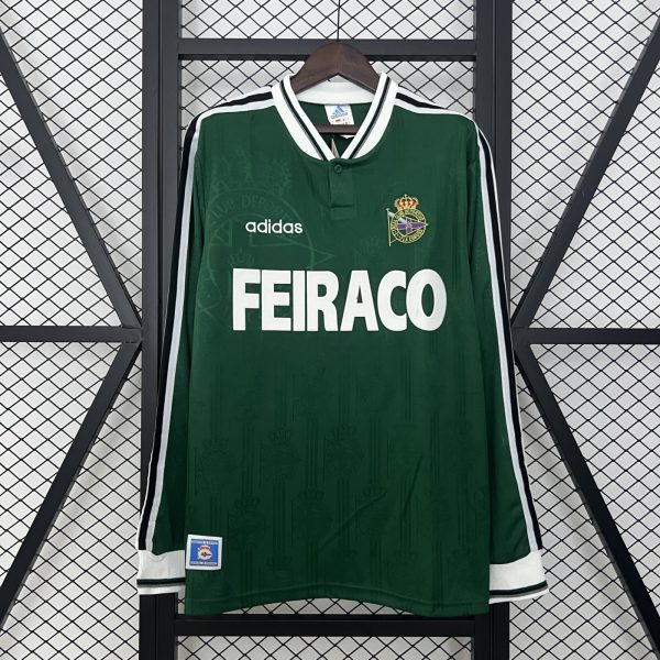 Retro Deportivo La Coruna 99/00 Away Long Sleeve jersey Fan Version