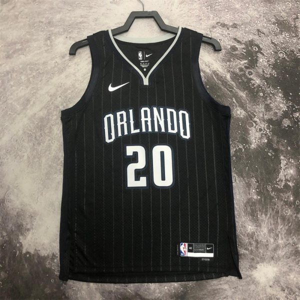 NBA Orlando Magic V-Neck Jersey Black FULTZ#20 S-XXL