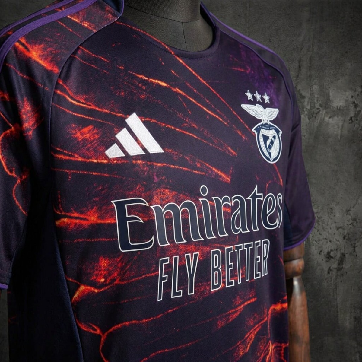 2025/26 Benfica Adidas x Vhils x SL Special Edition Jersey Fan version
