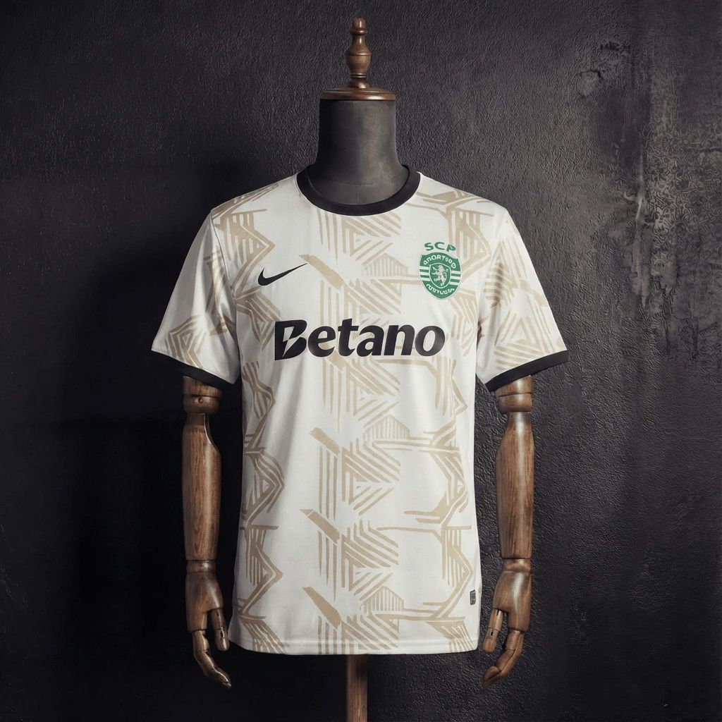 2025/26 Sporting Lisbon Special Edition Beige jersey Fan version