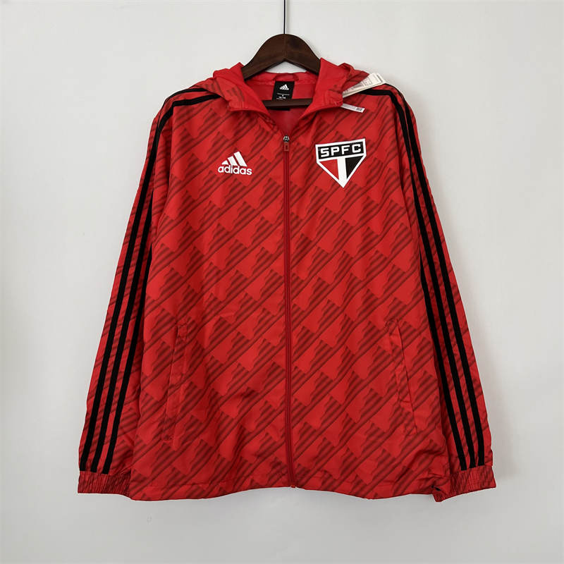 23/24 Windbreaker Sao Paulo Red Sport Unifom jersey Sport Unifom