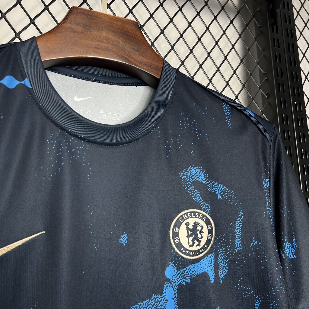 2024/25 Chelsea Dark blue Pre-match training Jersey Fan Version