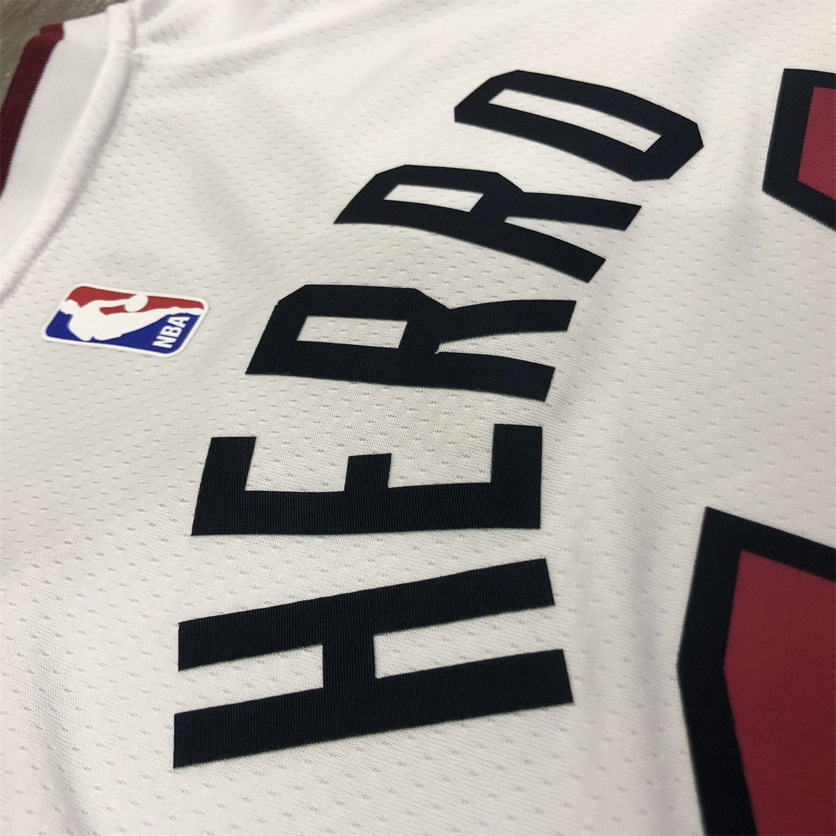 NBA Miami Hearts V-Neck White Jersey HERRO#14 S-XXL