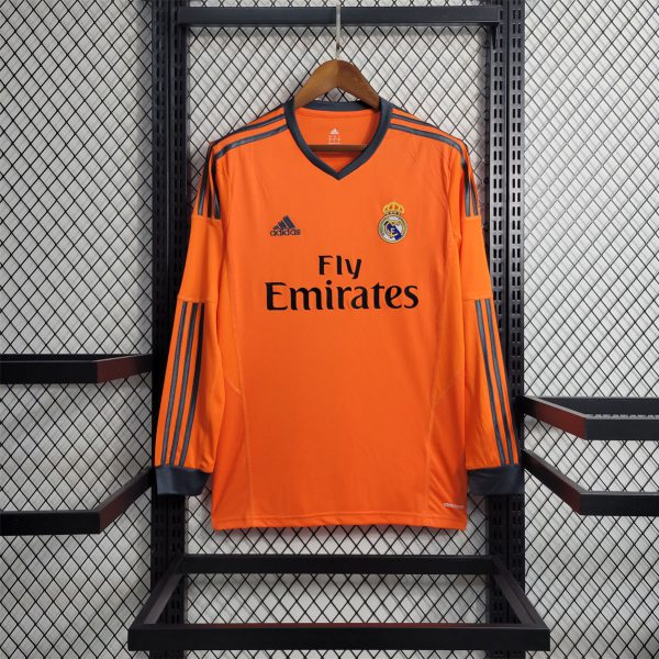 Retro Real Madrid 13/14  2 away long-sleeved jersey Fan Version