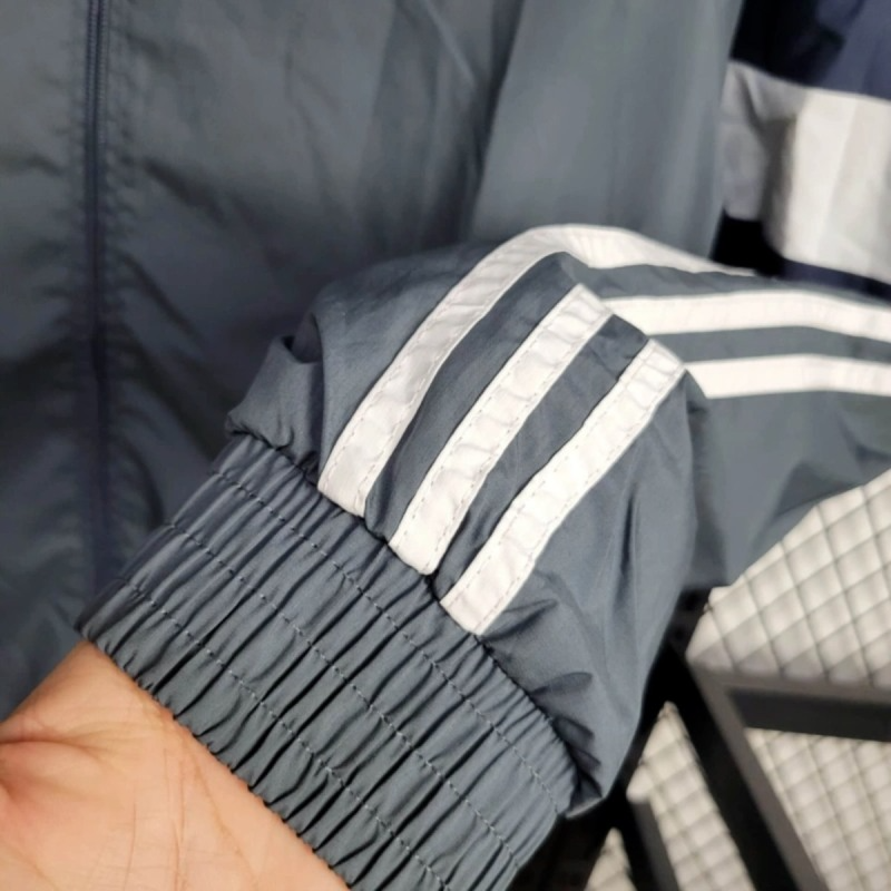 2025 Real Madrid Grey Windbreaker Sport Unifom jersey Sport Unifom