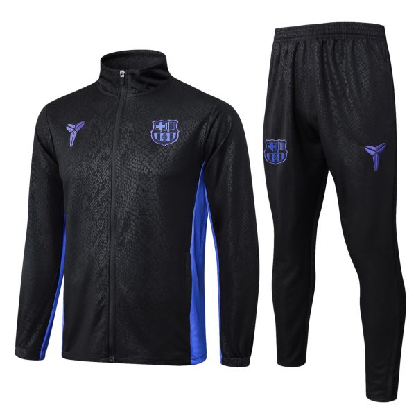 2025/26 Barcelona black Jacket Training Suit Set Football Team Shirt Sports Fashion