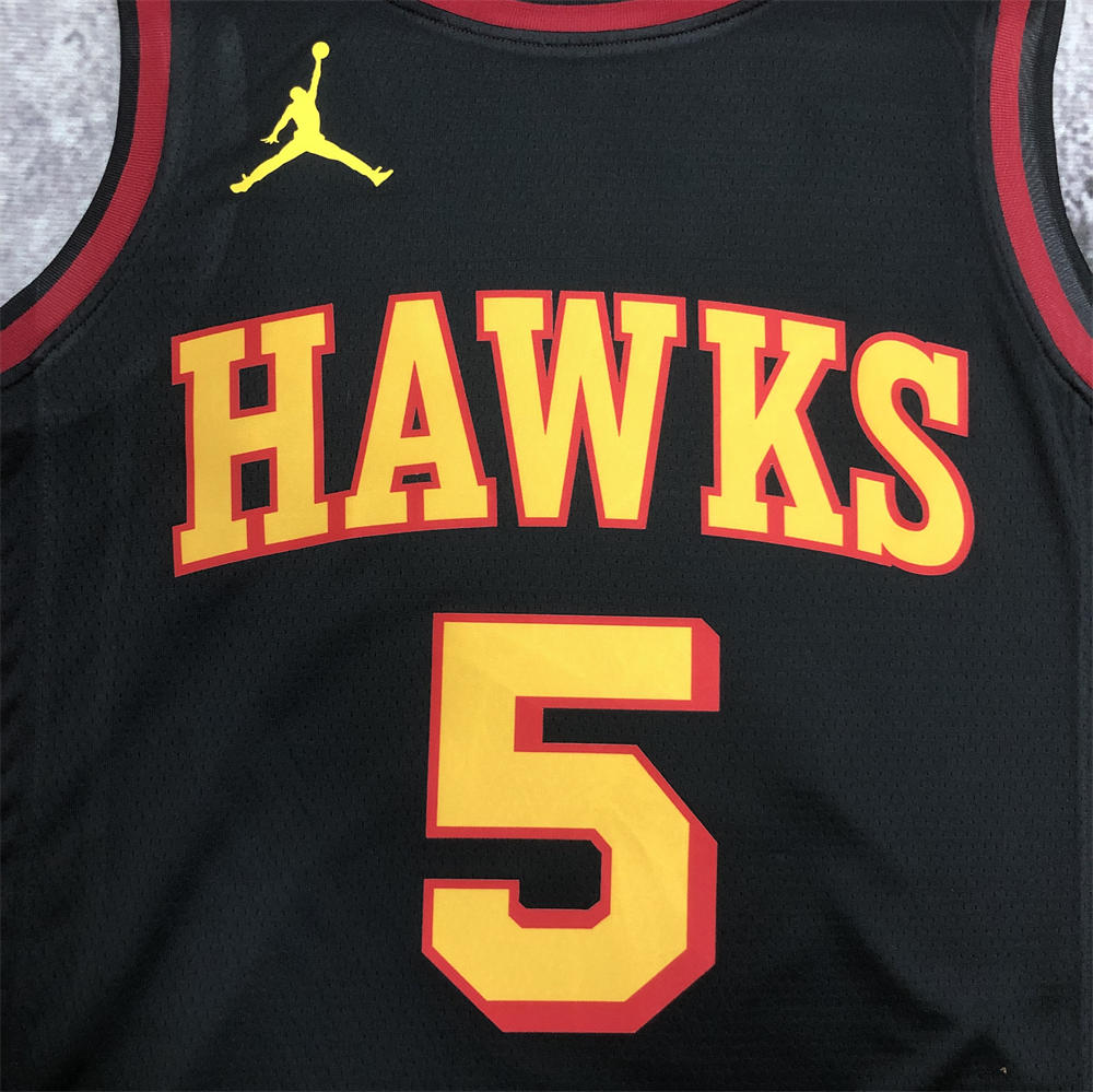 NBA Altanta Hawks Round Neck Black Jersey MURRAY#5 S-XXL