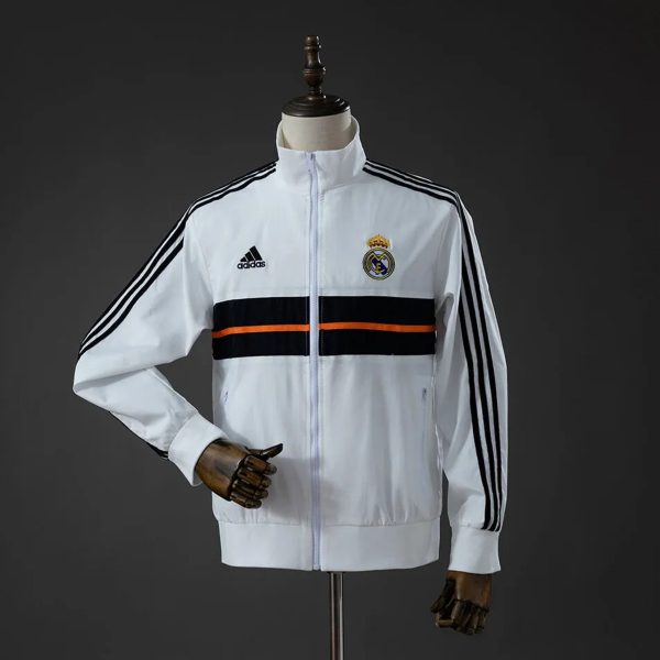 2013/14 Real Madrid Vintage Style White Jacket Windbreaker