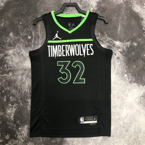 NBA Minnesota Timberwolves V-Neck JORDAN Edition Black Jersey S-XXL