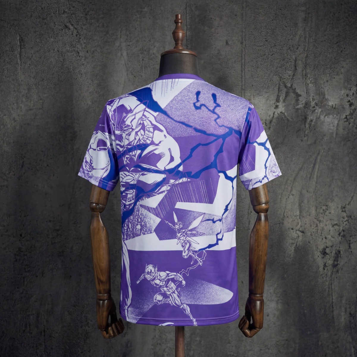 2025/26 Real Madrid Marvel Comics Purple Jersey Fan version