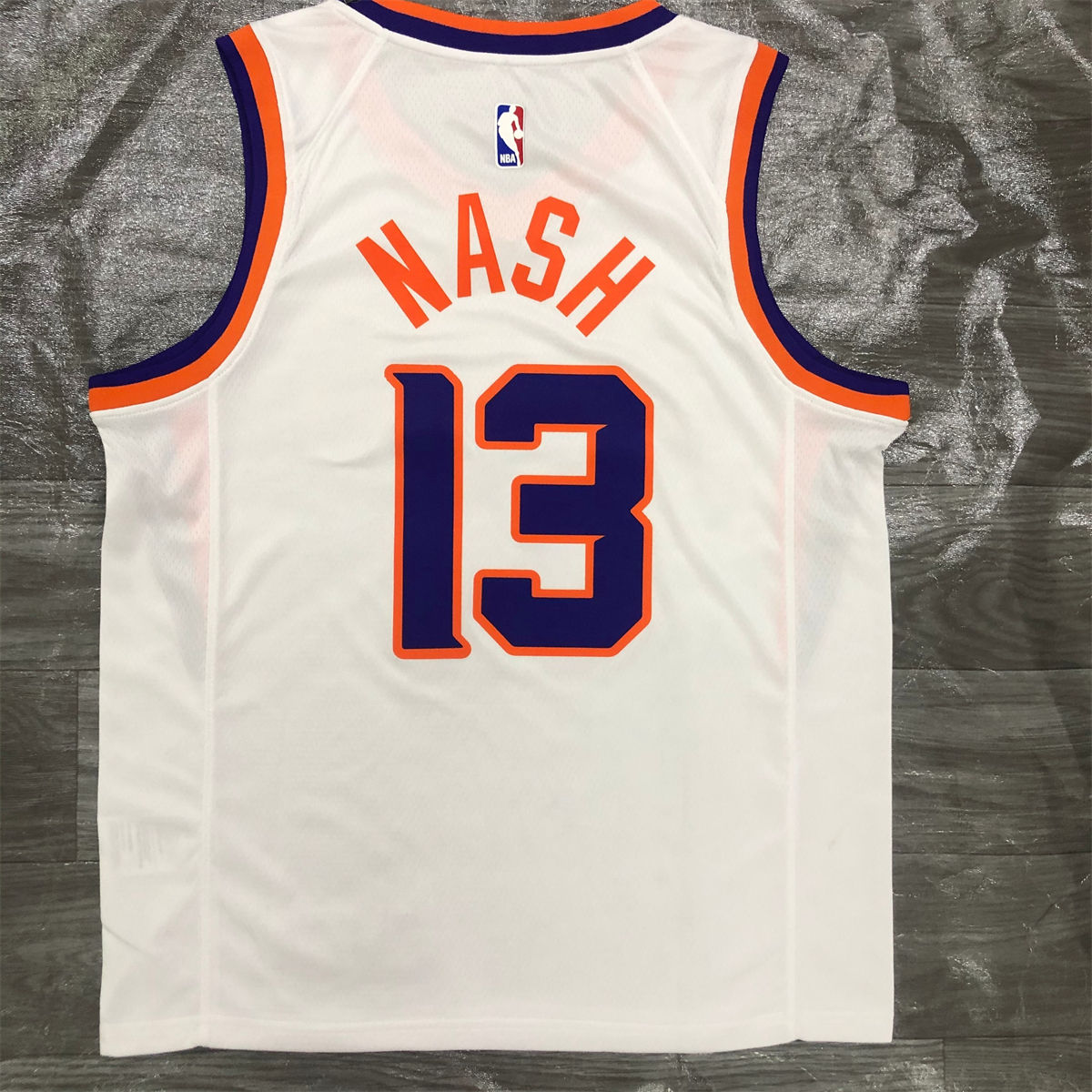 NBA Phoenix Suns V-Neck White jersey NASH#13 S-XXL