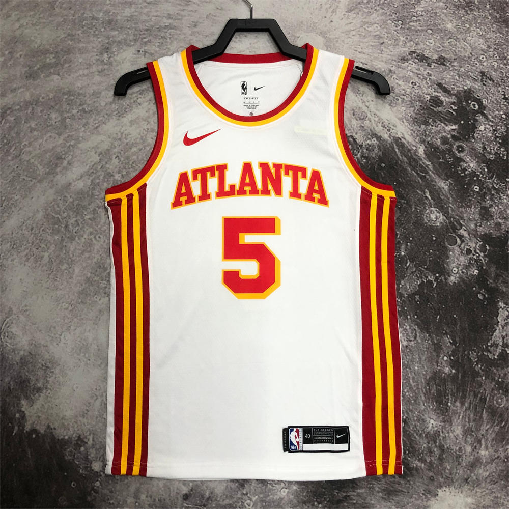 NBA Altanta Hawks Round Neck White Jersey MURRAY#5 S-XXL