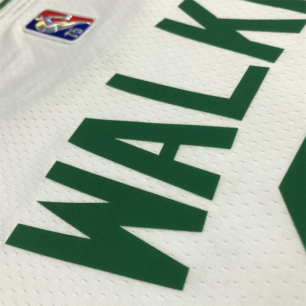 NBA Boston Celtics Round Neck 75th anniversary White Jersey WALKER#8 S-XXL