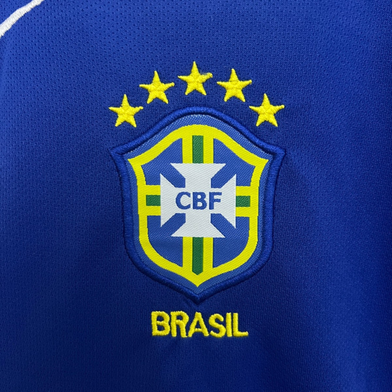 Retro Brazil 2004 Away jersey Kid Kits Size 16-28