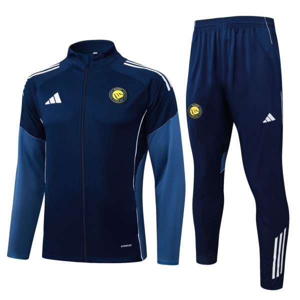 2025/26 Riyadh royal blue Jacket Training Suit Set Football Team Shirt Sports Fashion