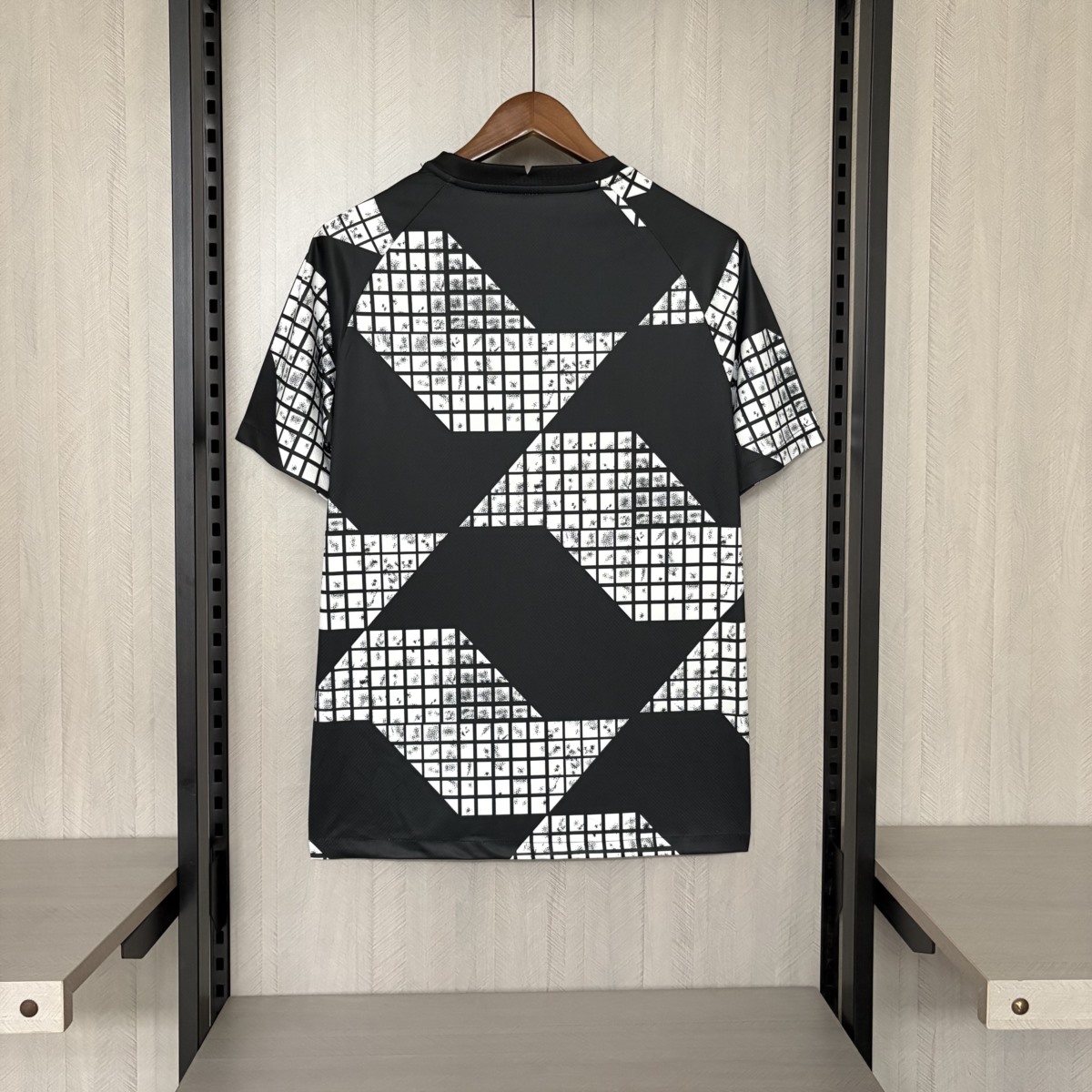 2025/26 Corinthians Black and White Jersey Fan Version