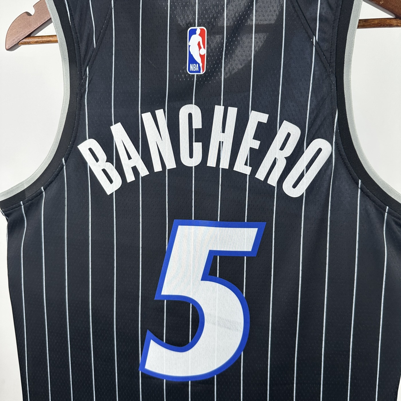 NBA Orlando Magic 2025/26 Round Neck Jordan Edition Black Jersey BANCHERO#5 S-XXL